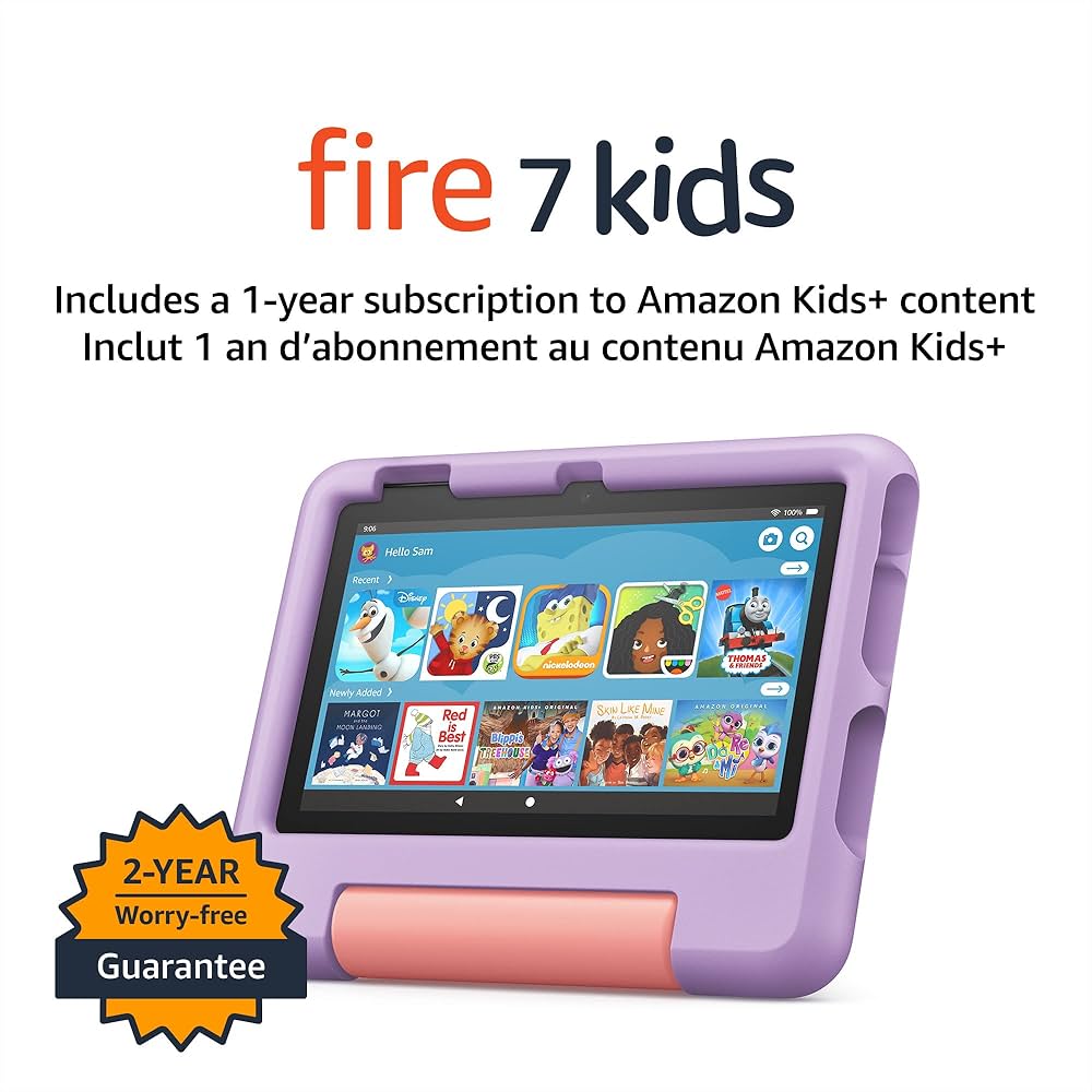 Amazon Official Site: Fire 7 Kids Tablet, 7” Display, 2022